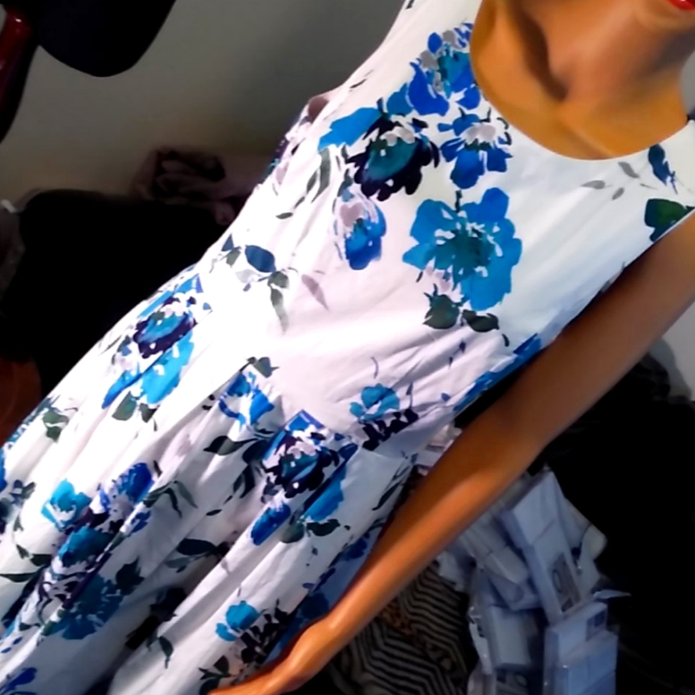 Watercolor Floral Prints Blues And Teals